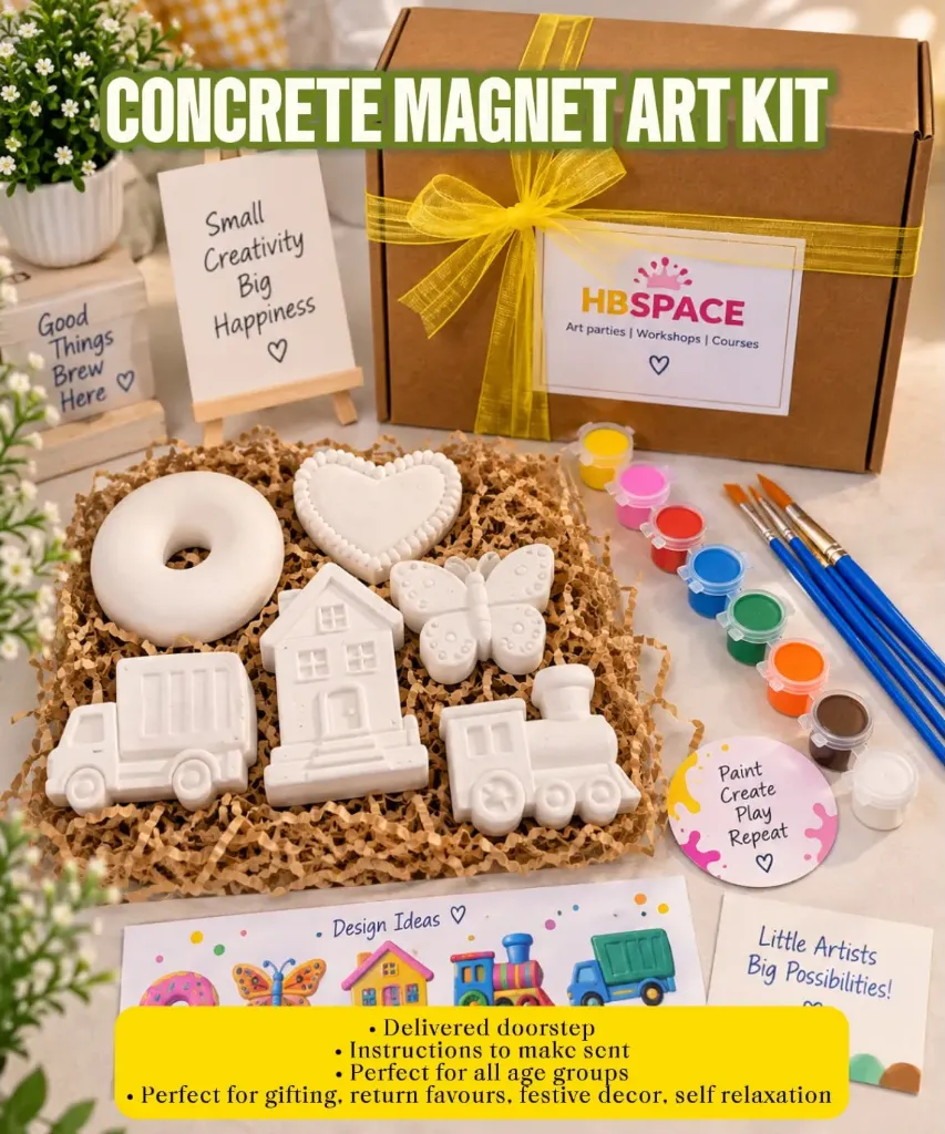 Concrete Magnet Painting Kit ( SET OF 6 )